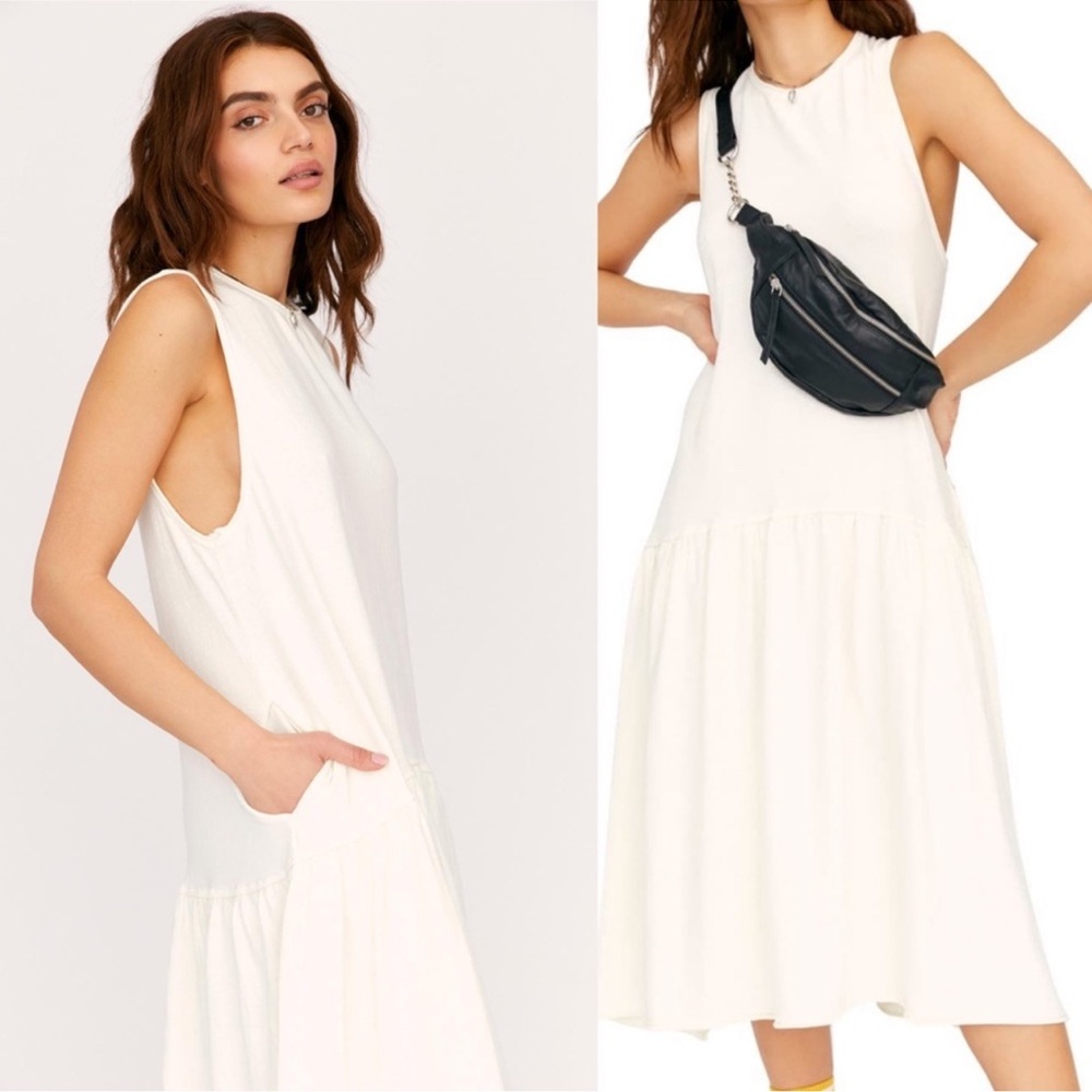 Free People Island Retreat Drop Waist “MIDI” Dress